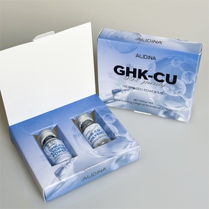 Oligopéptido de Cobre <span class=keywords><strong>Azul</strong></span> de Marca Privada para Reparación de la Piel, Polvo Liofilizado Antiarrugas, Esencia Blanqueadora Liofilizada OEM - Product Image 1