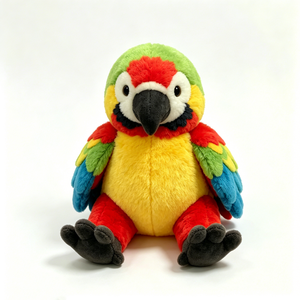 Peluche de guacamaya roja personalizado, peluche de loro, juguete de peluche de guacamaya roja - Product Image 4