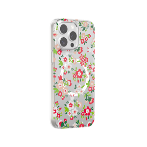Custodia per telefono cellulare per iphone 15 14 pro max chiaro magnetico rosso fiori selvatici guscio del telefono cellulare personalizzare il vostro disegno - Product Image 2