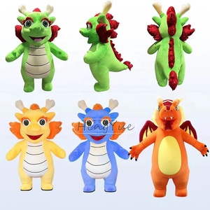 Costume de dragon de dinosaure gonflable mignon créatif 2m/2.6m mascotte gonflable <span class=keywords><strong>habillage</strong></span> de fête en plein air à vendre - Product Image 4