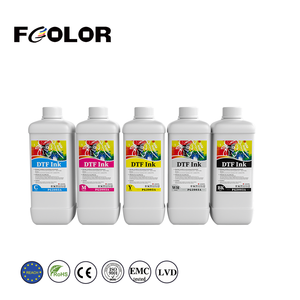 Inchiostro DTF FCOLOR Senza Intasamenti 1000ml SPEDIZIONE GRATUITA USA Bianco <span class=keywords><strong>CMYK</strong></span> per Stampanti XP600 I3200 1390 Senza Sedimenti Premium - Product Image 1