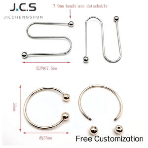 Hebillas de ajuste en forma de V de metal con botón en U <span class=keywords><strong>para</strong></span> decoración de pecho de bikini, <span class=keywords><strong>accesorios</strong></span> <span class=keywords><strong>para</strong></span> trajes de baño y ropa interior - Product Image 3