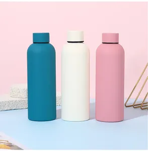 Bouteille d'eau personnalisée de 500 ml avec logo, gourde isotherme à petite ouverture en acier inoxydable, thermos à double paroi sous vide - Product Image 4