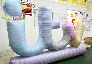 <span class=keywords><strong>Ballon</strong></span> gonflable en forme de lettre de l'alphabet scellé en PVC <span class=keywords><strong>pour</strong></span> <span class=keywords><strong>piscine</strong></span> - Product Image 3