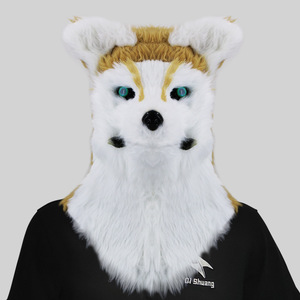 Máscara de Cabeza de Animal con Boca Abierta, Divertida Máscara de Cabeza de Lobo, Perro, Tigre, Gorila, Disfraz para Fiesta de Disfraces, Accesorios de Halloween - Product Image 6