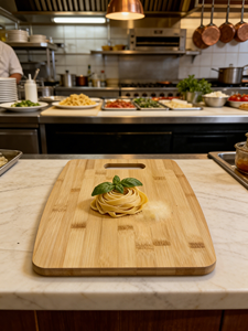 Ensemble de 3 planches à découper en bambou avec poignées pour les passionnés de préparation de <span class=keywords><strong>repas</strong></span> en famille, idéal pour la préparation de viandes, légumes et fruits - Product Image 6