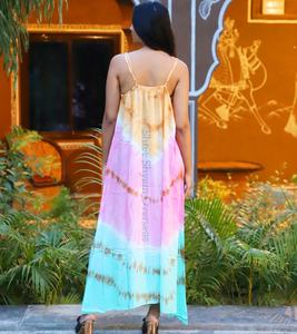 Bali Designer 2020 Women's Wear Rayon <b>Batik</b> Tie Dye Miami Long <b>Dress</b> - Product Image 2