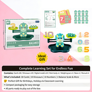 Juego Educativo AiJH para el Aprendizaje Temprano, Balanza de Conteo por Voz, Juguete de Matemáticas Montessori con Pesas y Números, con 30 Tarjetas Aritméticas - Product Image 4