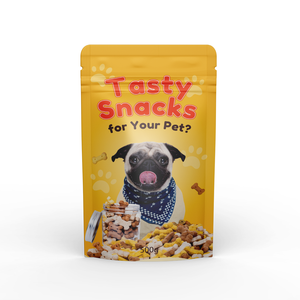 Bolsa de comida para perros de plástico PET ecológica con sello de cremallera fuerte, venta al por mayor, embalaje de comida para perros resellable para alimentos enlatados - Product Image 1