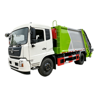 Camion à ordures compacteur Dongfeng Kinland 12CBM à benne arrière, poids total autorisé 16200 kg, véhicule d'assainissement pour déchets municipaux