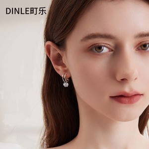 Dinle Heart Shape 925 <b>Silver</b> <b>Stud</b> <b>Earrings</b> For Women Minimalist Everyday Wear - Product Image 1