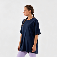 T-shirts de sport personnalisés de haute qualité pour femmes, vêtements de fitness, hauts de sport, t-shirts actifs surdimensionnés pour femmes