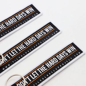 Porte-clés brodé personnalisé avec citation inspirante pour les collectes de fonds des organisations caritatives et les événements de sensibilisation à la santé mentale - Product Image 3