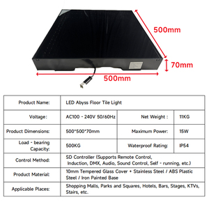 Phong cách mới 3D LED gương sàn nhảy disco ánh sáng sân khấu đám cưới cho tiệc cưới Nordic phòng ngủ khách sạn hiện đại - Product Image 2