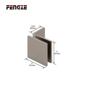 FENGZE Supporto per Vetro in Acciaio Inox Morsetti per Porte in Vetro Clip per Porte Scorrevoli in Vetro - Product Image 2