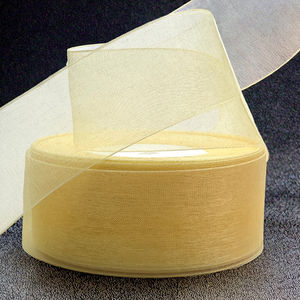 Pita <span class=keywords><strong>Organza</strong></span> tipis poliester Satin warna-warni lebar 3-75mm untuk pita rambut dan kemasan hadiah bahan poliester 100% - Product Image 4