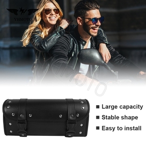 Pour <span class=keywords><strong>Harley</strong></span> <span class=keywords><strong>Davidson</strong></span> XC750 Street XLH883 RH975 nighster rétro pièces de moto Touring voyage rangement sac de selle en PU - Product Image 2