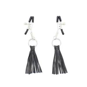 Pinces à tétons en cuir à pampilles, accessoires de fétichisme, jeux BDSM pour femmes et hommes, jeux pour adultes - Product Image 2