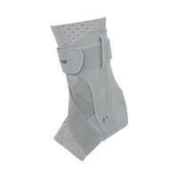 Attelle de cheville personnalisable avec logo, stabilisateurs latéraux et sangle de fixation croisée pour protection renforcée en sport et arthrite