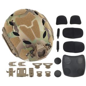 Casco Táctico FAST SF Super High Cut Ligero Modular con Cubierta Elástica para NVGs, Riel Esqueleto y Accesorios de Paintball - Product Image 1