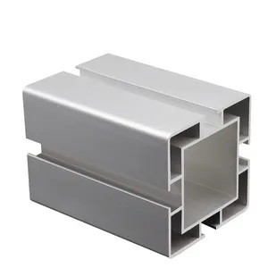 LANGLE Aluminum profile 6060 series square tube profile aluminum 60*60 profile source factory in China Manufacturer Direct Sales