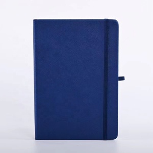 Cuaderno de cuero de imitación con logotipo personalizado, cuaderno liso de puntos forrado, diario de estudiantes y oficina, tapa dura, cuaderno de papel con banda, barato - Product Image 4