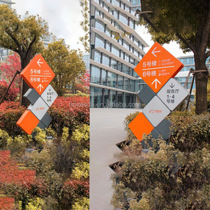 Système de signalisation extérieure personnalisé, panneaux lumineux peints au four, signalétique pour <span class=keywords><strong>l</strong></span>'immobilier, sites touristiques, parcs, production de signalétique étanche - Product Image 2