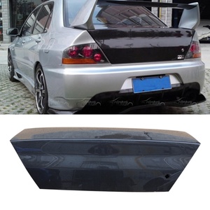 แผ่นคาร์บอนไฟเบอร์ฝากระโปรงหลังฝากระโปรงท้ายรถสำหรับ Lancer EVO 8 2003-2005 olotdi สไตล์ OEM - Product Image 1