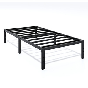 2026 Cross-Border for Modern <strong>Adjustable</strong> Storage <strong>Single</strong> Iron Frame <strong>Bed</strong> 1.8 Hollow Box Packaging Metal Steel Bedroom - Product Image 5