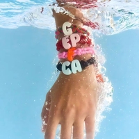 Pulsera Trenzada Personalizada Estilo Universitario, Impermeable, con Letras y Números, Joyería para el Espíritu de Equipo, Regalos para el Día del Partido