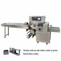 Machine d'emballage alimentaire automatique, remplissage et scellage continus, composants PLC, emballage plastique, chauffage électrique 220V