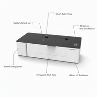 Machine de découpe laser CO2, graveur laser pour projets de gravure et de découpe professionnels et applications de traitement de produits