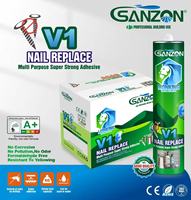 SANZON V1 Adhésif multi-usages super résistant sans perçage, sans corrosion, sans formaldéhyde pour salle de bain et cuisine