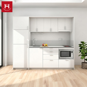 Nuovo Design di <span class=keywords><strong>Cucina</strong></span> Compatta Tutto in Uno per Appartamenti e Hotel, Mini Angolo Cottura con Frigorifero, Fornello e Lavello - Product Image 2