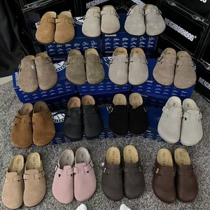 Sandalias de Cuero Genuino, Estilo 2026, Suela Gruesa de EVA, Punta Cerrada, Decoración Metálica, Estilo Retro Birks para Parejas - Product Image 1