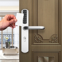 Cerradura Inteligente Tuya de Acero Inoxidable JIXIN, Precio de Fábrica, Compatible con Puertas de Acero/Vidrio/Madera, Tarjeta de Memoria/Wi-Fi