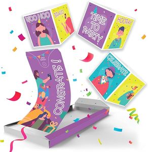 Nhà Máy tự làm pháo Album ảnh nổi sinh nhật Confetti có nhu cầu Thẻ thư mục-up ảnh khối tái chế - Product Image 4