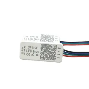 Sp108e sp501e controle wifi led, alexa sp110e para endereçável ic strip