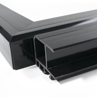 Profilé en PVC extrudé professionnel, personnalisé, brillant, écologique et durable pour portes et fenêtres