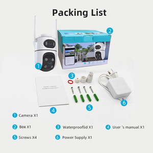 Cámara IP CCTV Económica, Pequeña, a Color, con Visión Nocturna, Inteligente, de Doble Lente, Wifi, Aplicación <span class=keywords><strong>Icsee</strong></span>, 4MP, PTZ para Exteriores, Seguridad para el Hogar - Product Image 3