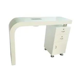 Professionele Fabricage Nagel Tafel Met Vent Schoonheidssalon Nail Tech Tafel Luxe Manicure Tafel