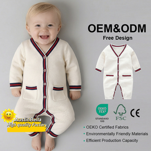 Maglione Autunnale Personalizzato per Neonati, Abbigliamento Aderente a Maniche Lunghe per Bambini, Tutina in Maglia per Bambine 20194 - Product Image 1
