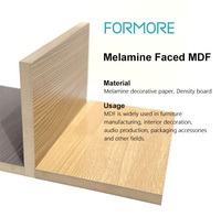 Nouvelle Arrivée 2026 – Panneau MDF mélaminé E0 de 18 mm, design rustique haut de gamme, placage bois stratifié, résistant à l'humidité, pour meubles