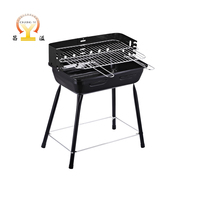 Fourneau à charbon multifonctionnel coréen moderne en acier émaillé, mini barbecue pliable pour le camping en plein air