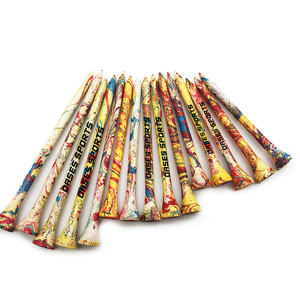 Pabrik kustom 50/100 Pak cetakan warna-warni Golf kaus kayu - Product Image 1