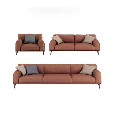 furniture living room set modern corner leather sofa for home