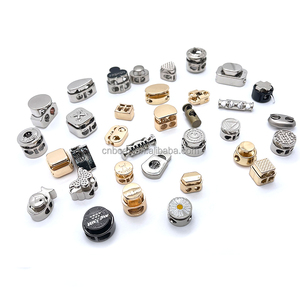 OEM tùy chỉnh túi áo khoác mùa xuân chuyển đổi dây giày khóa dây rút dây khóa kim loại Stopper chuyển đổi dây ổ khóa khắc dây Stopper - Product Image 5