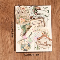 Lot de 15 autocollants vintage découpés sur mesure en carton ajouré pour scrapbooking, idéal pour les loisirs créatifs DIY