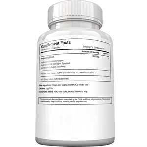 Complément alimentaire multi-collagène OEM 5 types de protéines hydrolysées d'origine alimentaire <span class=keywords><strong>pour</strong></span> la beauté des femmes, <span class=keywords><strong>les</strong></span> soins de la peau, <span class=keywords><strong>les</strong></span> cheveux, <span class=keywords><strong>les</strong></span> <span class=keywords><strong>os</strong></span> et la santé des articulations - Product Image 5