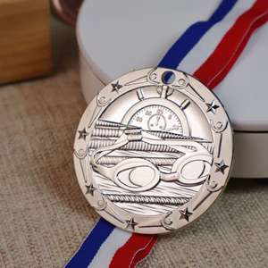 Medallas de Natación Profesionales PIN PIN, Metal Duradero, Grabado con Relieve, Chapado en Oro/Plata/Bronce, Impresión Tipográfica - Product Image 3